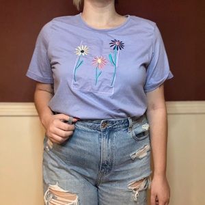 Lilac Floral T-Shirt